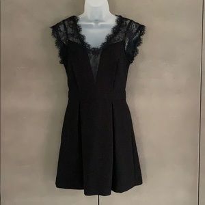 BCBGeneration Lace Back Pleated Dress Size 4